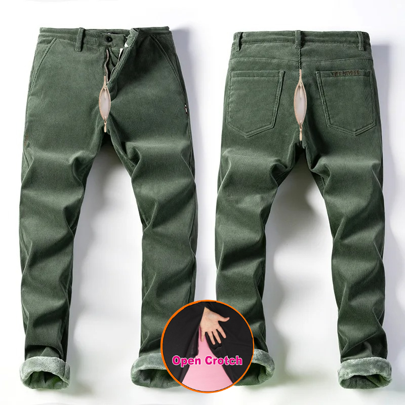 Open Crotch Men Fall Winter Fl - Corduroy Pant Warm recension och pris