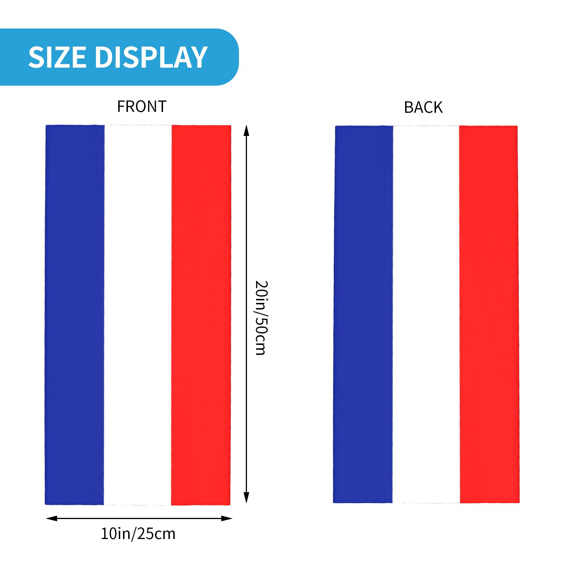 Custom French Flag France Band - Neck Gaiter Fleece recension och pris
