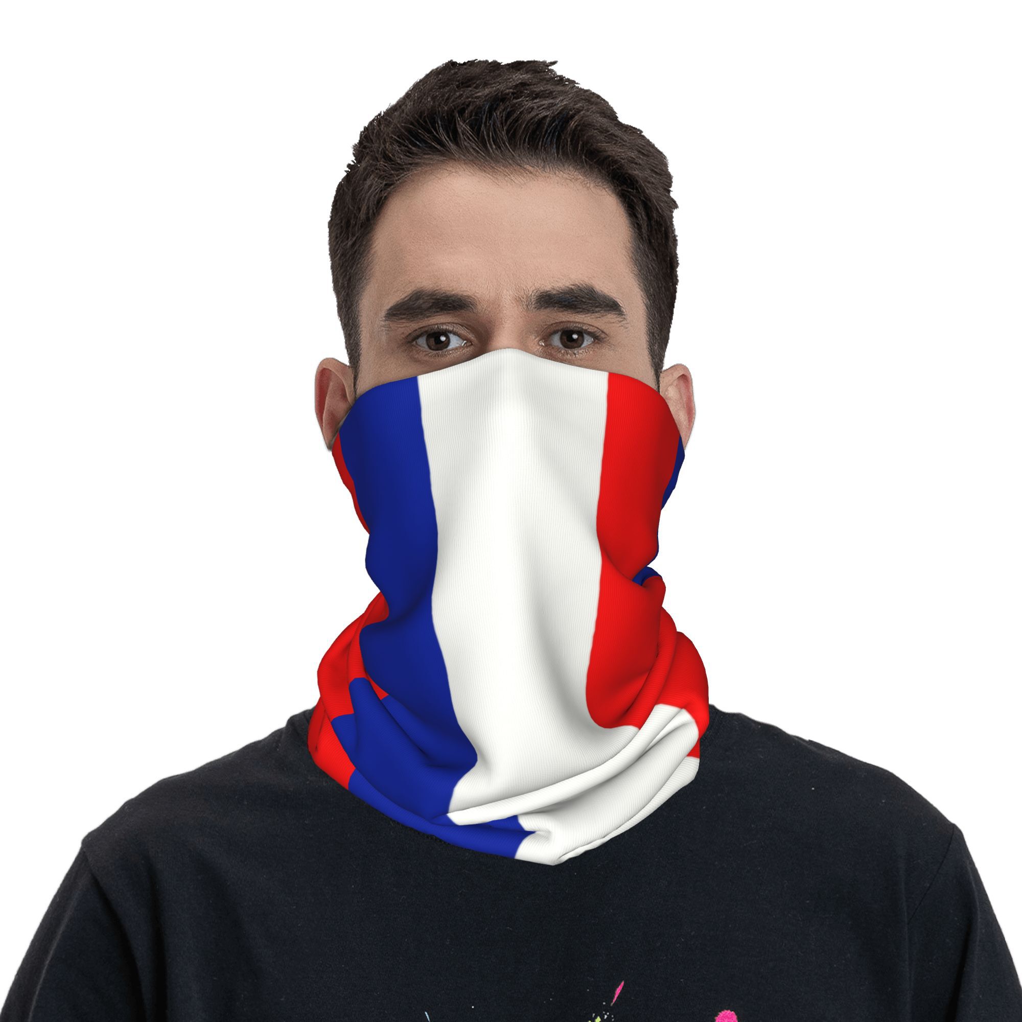 Custom French Flag France Band - Neck Gaiter Fleece recension och pris